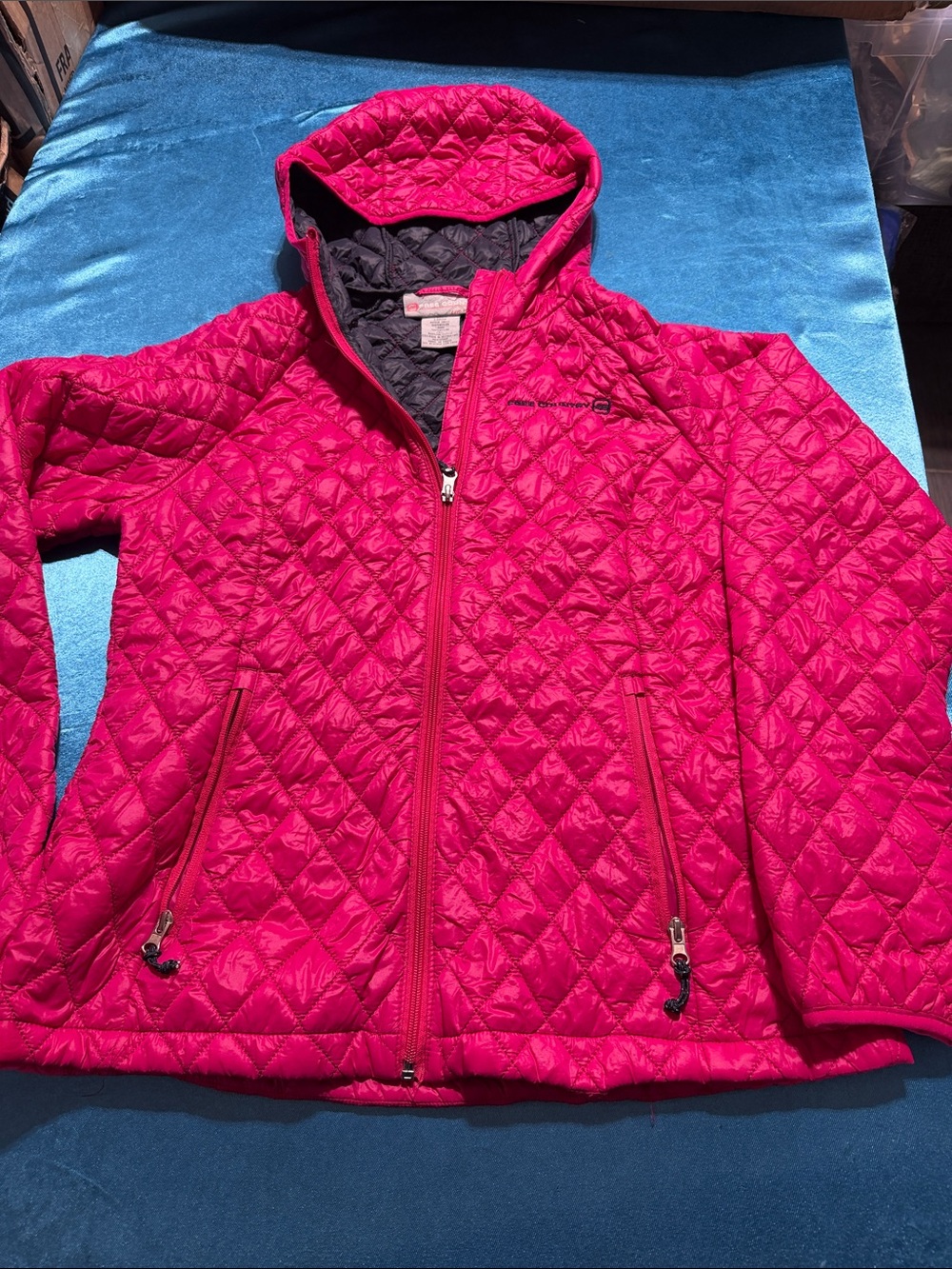 Free Country Girls Quilted Hooded Puffer Jacket - Bright Pink